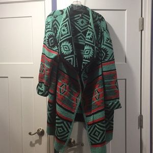 3XL Nema Ave tribal print cardigan/wrap